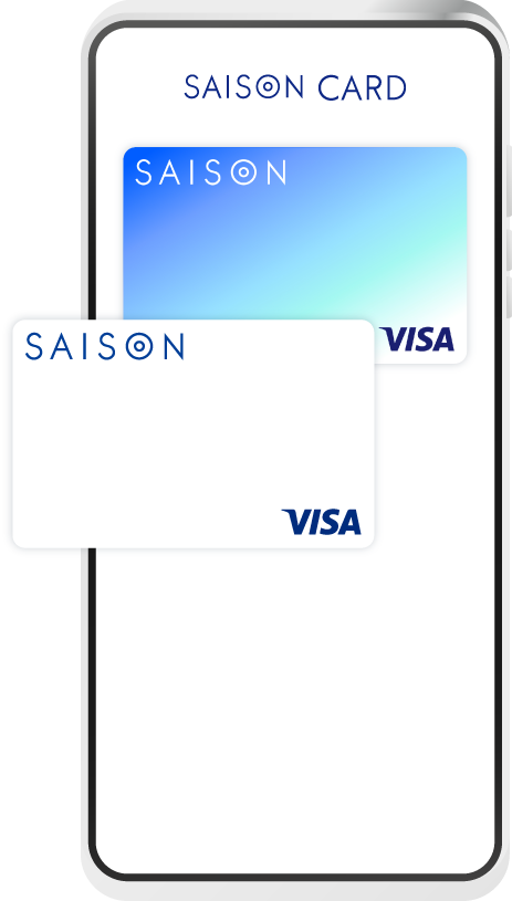 スマートフォンにSAISON CARD Digitalが表示されているイメージ