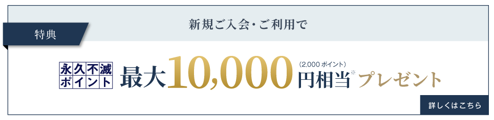 永久不滅ポイントプレゼント