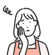 悩んでいる人物のイラスト