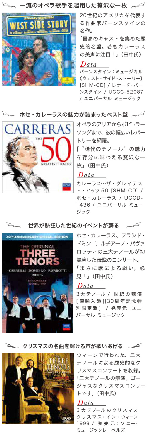 The Three こびり付く Tenors黄金の歌声3大テノールの世界