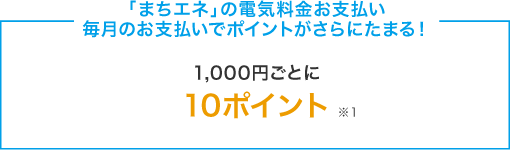 毎月のお支払いでポイントがさらにたまる！