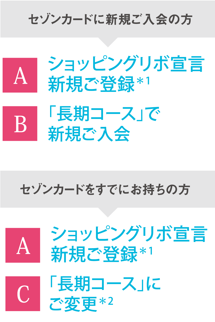 セゾンカードに新規ご入会の方│セゾンカードをすでにお持ちの方