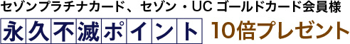 永久不滅ポイント3倍プレゼント