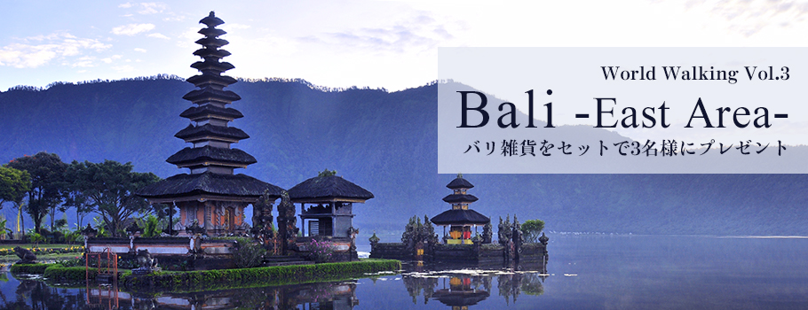 >World Walking Vol.3「Bali -East Area-」バリ雑貨をセットで3名様にプレゼント