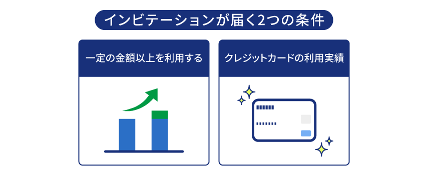 クレジットカードのインビテーションを受け取るための条件