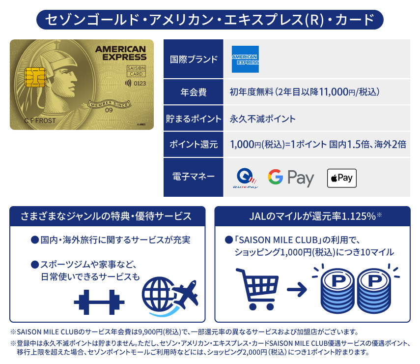 セゾンゴールド・アメリカン・エキスプレス(R)・カード|American Express