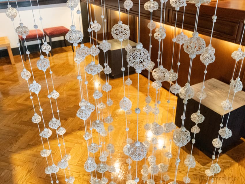 水引で作られたこのオブジェ