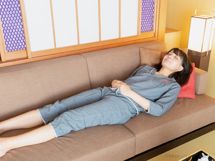 居心地がいいので、まるで家のようにくつろいでしまいます。