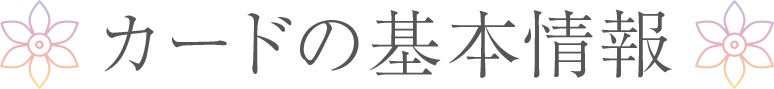 カードの基本情報