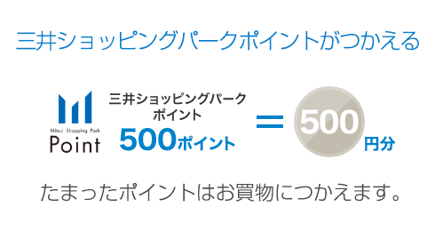 三井ショッピングパークポイントをつかう