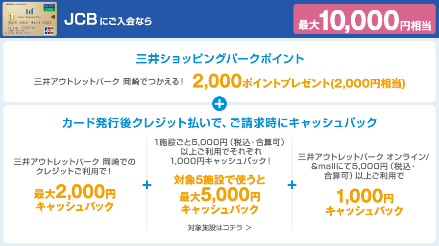 JCBにご入会なら