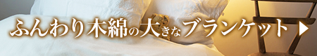 ふんわり木綿の大きなブランケット