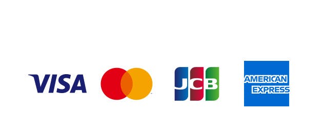 Visa Mastercard JCB AMERICAN EXPRESS