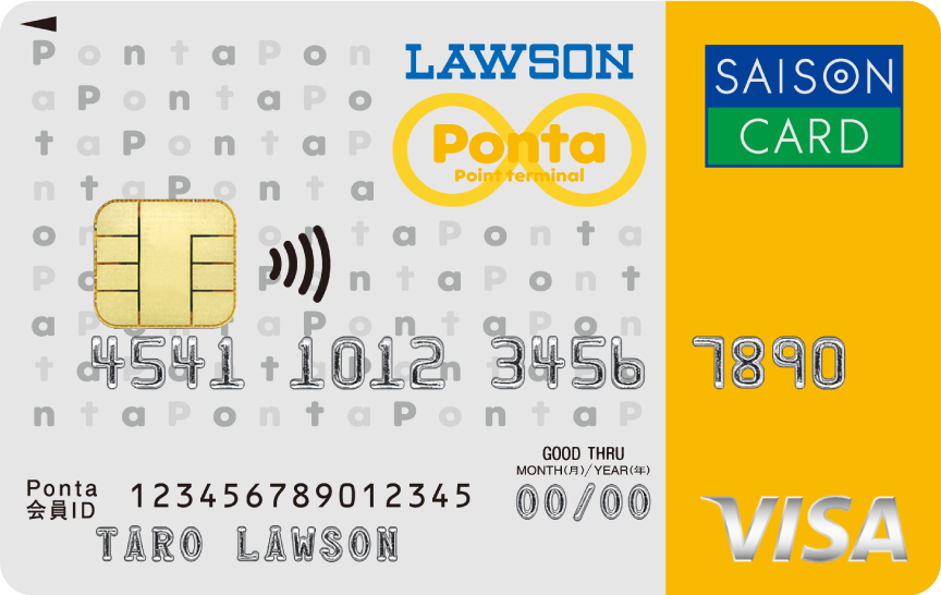 「ローソンPontaカード Visa」の券面画像