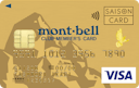 mont-bell CLUB MEMBER'Sゴールドカードセゾンの券面