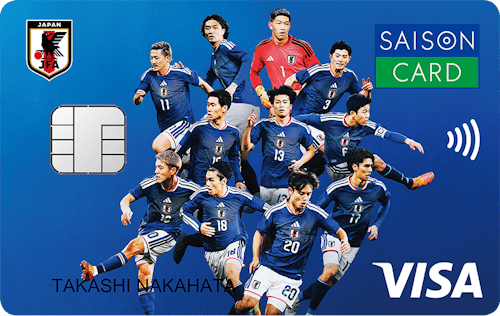 「SAISON CARD Digital〈SAMURAI BLUE〉」の券面