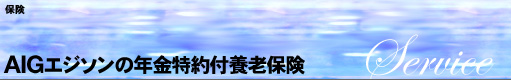 保険

AIGエジソンの年金特約付養老保険