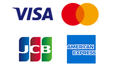 Visa｜Mastercard｜JCB｜AMERICAN EXPRESS
